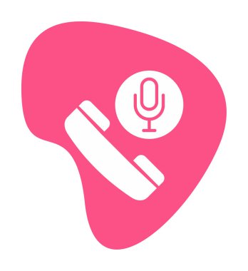 Basit Arama Kaydı simgesi, vektör illüstrasyonu