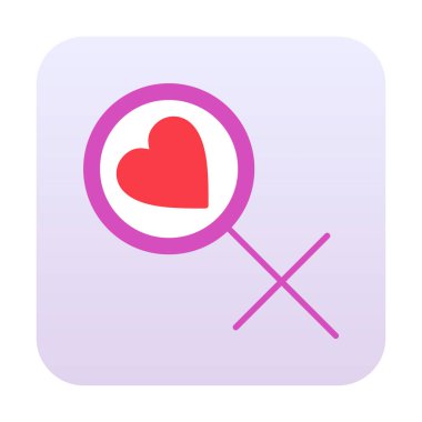 Kadın Sembol ikonu vektör illüstrasyonu