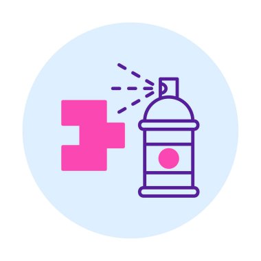 Graffiti web simgesi, vektör illüstrasyonu 