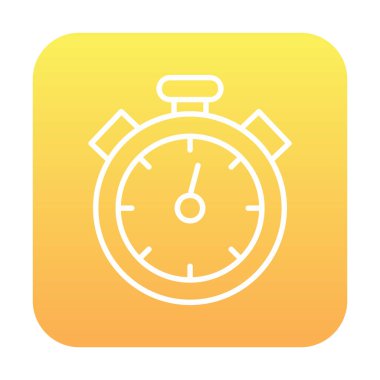 düz yaratıcı kronometre vektör çizimi