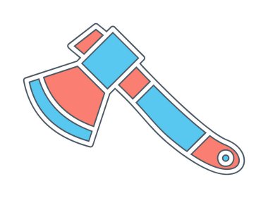 Balta. Web simgesi basit illüstrasyon