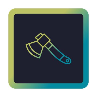 Balta. Web simgesi basit illüstrasyon