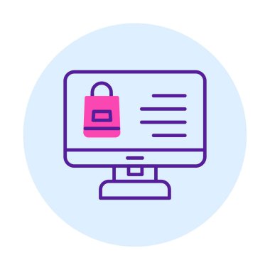 ekran simgesi, vektör illüstrasyonunu izle