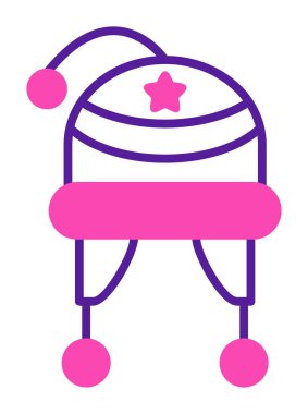 İzometrik biçimde Kış Şapkası simgesi