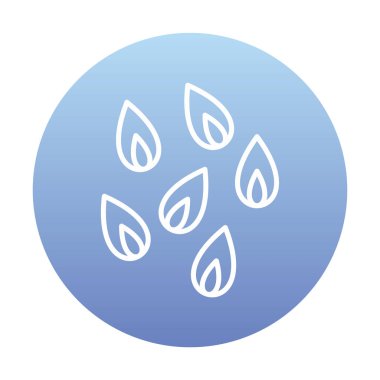 Çiçek Yaprakları simgesi, vektör illüstrasyonu  