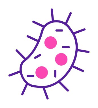 amoeba simge vektör illüstrasyon tasarımı