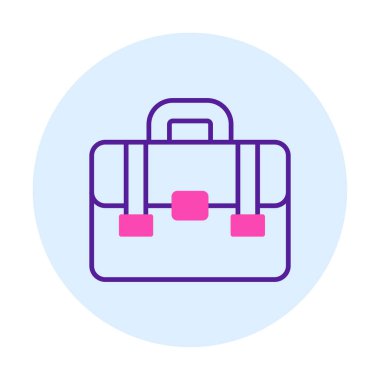 Portföy düz vektör simgesi