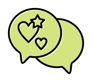 Basit konuşma balonu simgesi, vektör illüstrasyonu