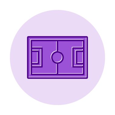 futbol simgesi, düz biçim vektör illüstrasyonu