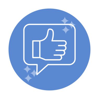 başparmak yukarı Web simgesi, vektör çizim                   