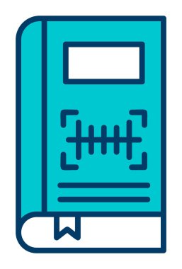 barkod web simgesi, vektör illüstrasyonu 