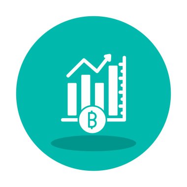 Basit Analitik simge, vektör illüstrasyonu