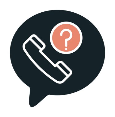 Basit kaçırılan çağrı simgesi, vektör illüstrasyonu