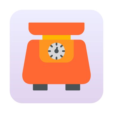 ölçekli düz simge, vektör illüstrasyonu