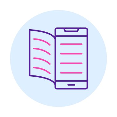 Dijital Kitap simgesi vektör illüstrasyonuName