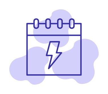 Takvim simgesi, vektör illüstrasyonu basit tasarım