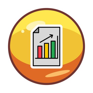 büyüyen grafik, bar grafiği vektör çizimi