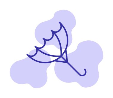 şemsiye simgesi vektör illüstrasyonu 