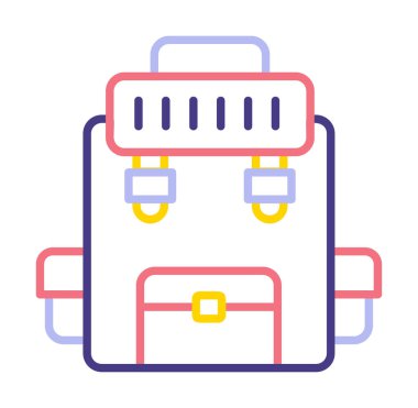 Askeri Sırt Çantası vektör çizimi