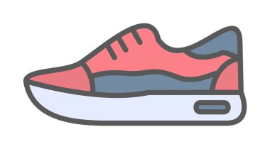 Ayakkabı sporu tasarımı vektör çizimi 