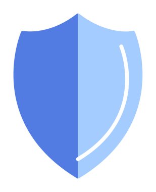 Kalkan düz kutsal kişilerin resmi. Vektör çizim