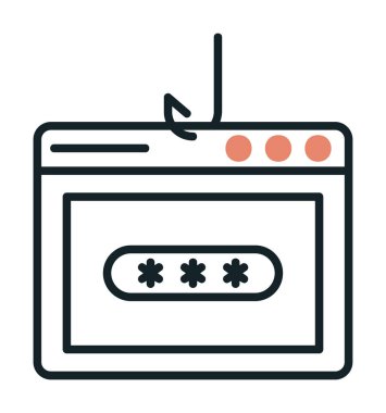 Basit Parola Kopyalama simgesi, vektör illüstrasyonu