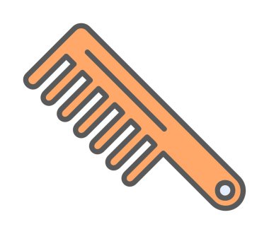 saç tarak ikonu vektör illüstrasyonu 