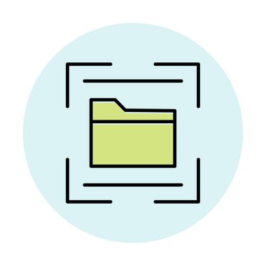 Dizin Tarayıcı simgesi vektör çizimi