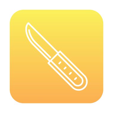 Beyaz arka plan üzerinde izole bıçak simge vektör  