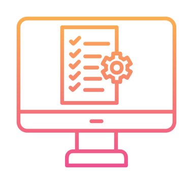 Proje Yönetimi simge vektör çizim