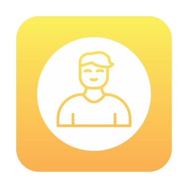 Profil simgesi vektör illüstrasyonu