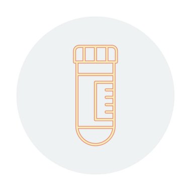 test tüpü modern simge vektör çizimi