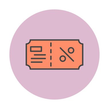 Hediye çeki web simgesi, vektör illüstrasyonu 