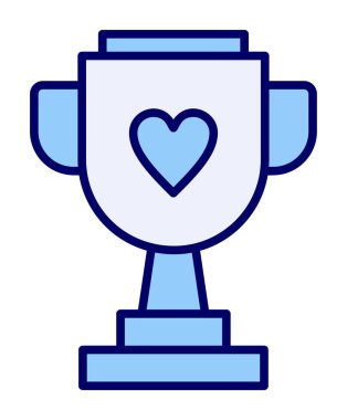 Kupalı kupa. Web simgesi basit illüstrasyon