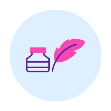 Quill ve Ink vektör simgesi