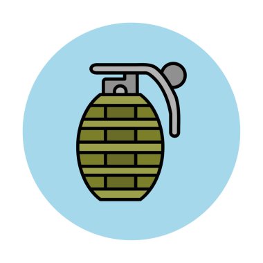 El bombası ağ simgesi, vektör illüstrasyonu