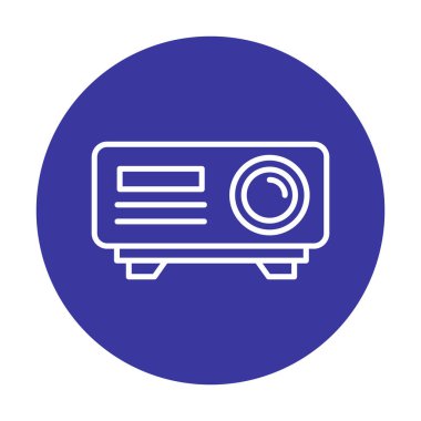 Projector web icon vector illustration