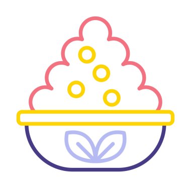 Mayalı kase, basit tasarım.