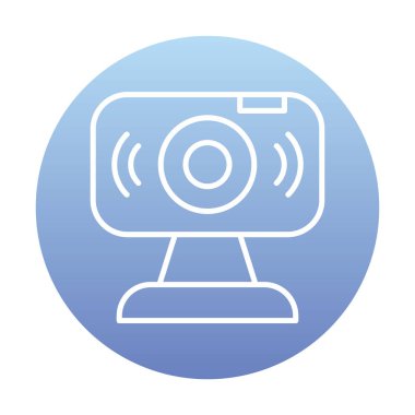 Web kamerası. Web simgesi basit illüstrasyon                   