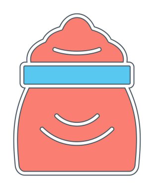 Şeker düzlüğü simgesi, vektör illüstrasyonu  