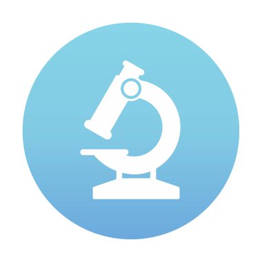 mikroskop düz vektör illüstrasyon tasarımı