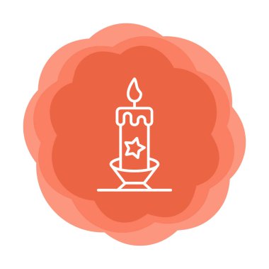 Mum web simgesi, vektör çizim