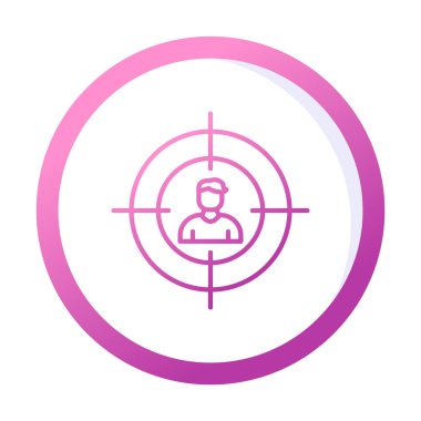 hedef simge, vektör illüstrasyonu basit tasarım