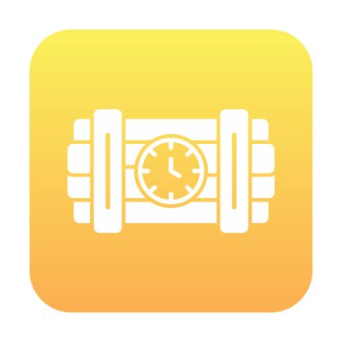 Zaman bombası ikonu vektör illüstrasyonu.