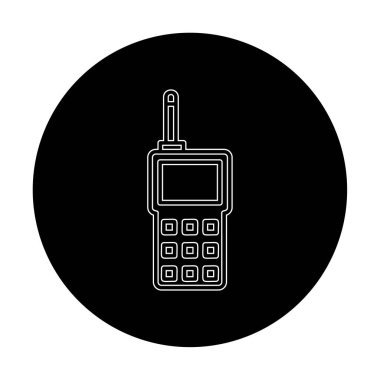 walkie talkie modern ikon vektör çizimi                                