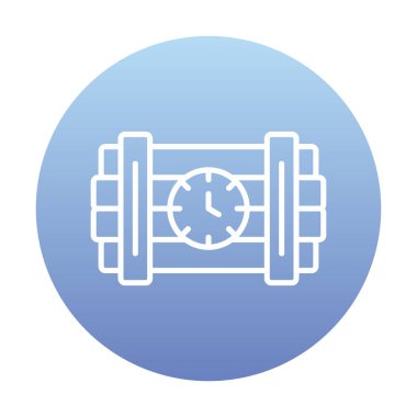 Zaman bombası ikonu vektör illüstrasyonu.