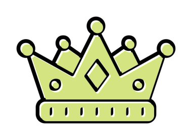 taç vektör illüstrasyon tasarımı.