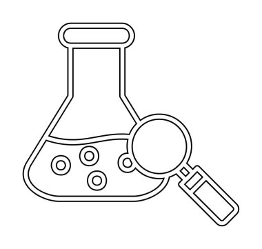 Araştırmacı simgesi beyaz arkaplanda izole edildi 
