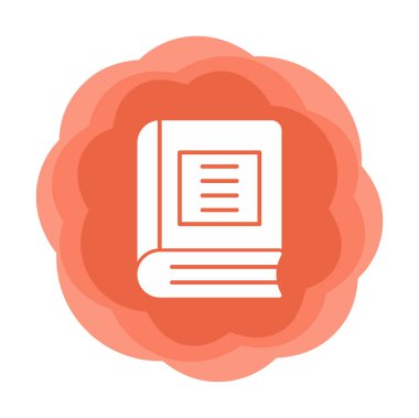 Kitap. Web simgesi basit illüstrasyon