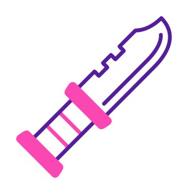 askeri bıçak ikonu vektör illüstrasyon sembolü tasarımı